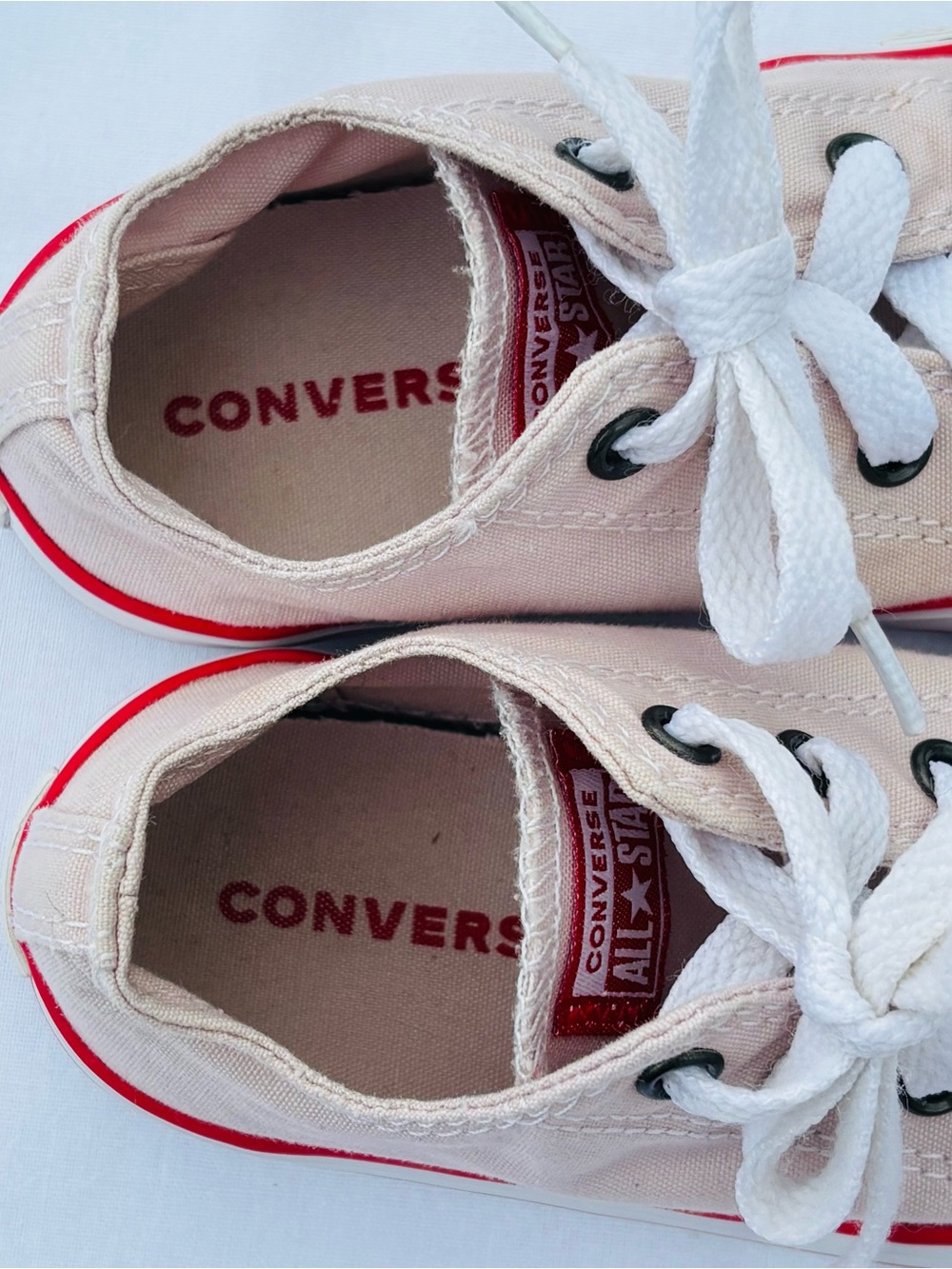 Converse Chuck Taylor All Star Ox Toddler Low Top Sneakers 8 Soft Pink Canvas - Picture 14 of 16